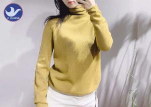 China Women Cashmere Sweater Turtle Neck Roll Edge Winter Knitwear wholesale