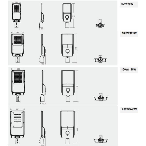 New Led Street Light IP66 Street Light Led 50W For Highway Lighting