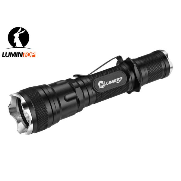 China Black Lumintop Td12 Flashlight , Cree Tactical Flashlight With Remote Controller wholesale