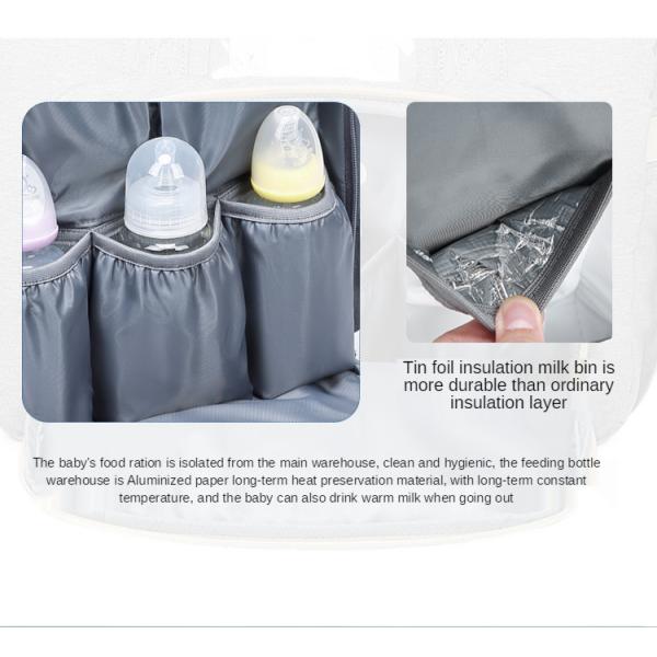 23L Embroidered Large Capacity Diaper Bag Backpack 0.9kg