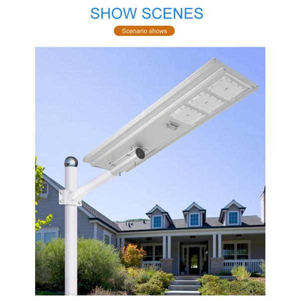 2 Heads 100 Watt Integrated LED Solar Street Light Factory 700x320x50mm