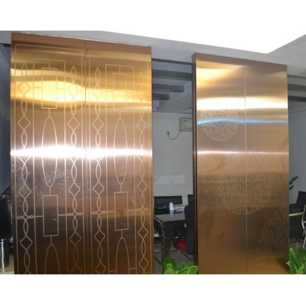 304 4' x 8' Patterned Decorative Color Stainless Steel Sheet Ships Building