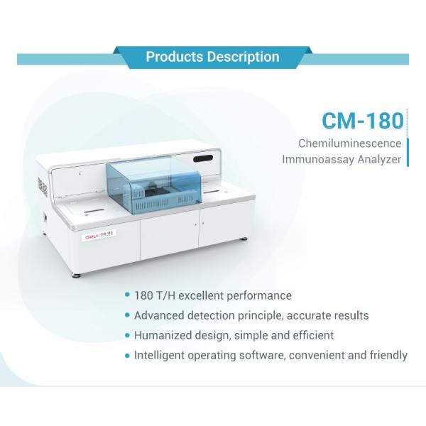 Benchtop Type Clinical Analytical Instruments ISO Immunoassay CLIA Analyzer