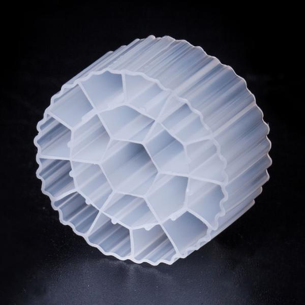 15*15mm Size MBBR Bio Media Virgin HDPE Material White Color For Anaerobic Tank