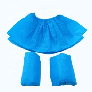 China Blue Non Woven Boot Covers , Cleanroom Overshoes Special Dustproof on sale