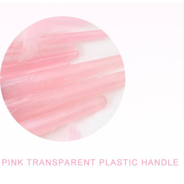 Luxury Cosmetic Makeup Brush Set resin or rose quartz handle copper ferrule