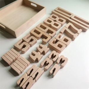 Buy cheap Educational Wooden Alphabet And Number Blocks Math Digital Toys ISO9001 from wholesalers