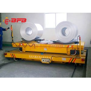 Battery Powered Material Coil Transfer Cart , Steerable Trackless Electric