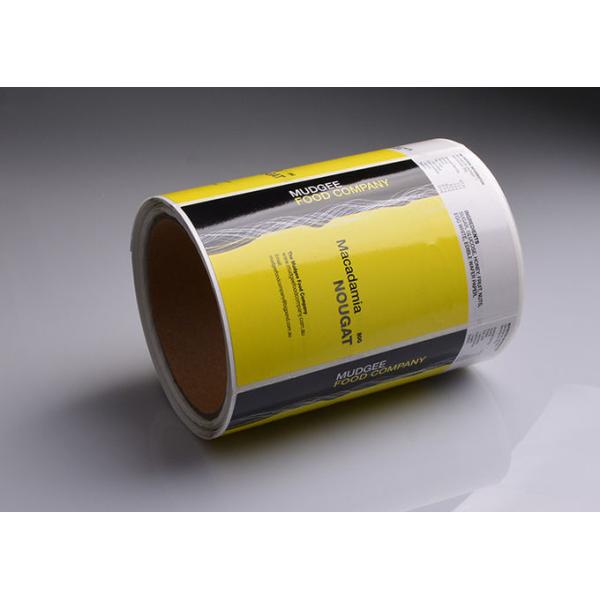 Personalized printed cmyk full color sticky paper roll packaging labels