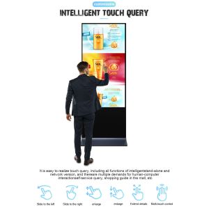 Android Vertical Hotel Digital Signage Advertising Playback 4K Display