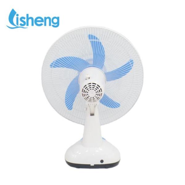 12inch 12V Portable Rechargeable Table Fan With LED Light And Batteries