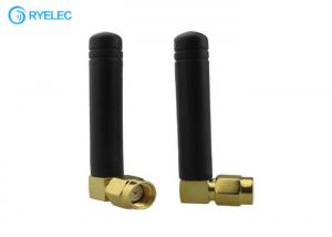 China 1.5dbi GSM 5CM Rubber Ducky Antenna Aerial Booster RP SMA Male Right Angle Connector on sale