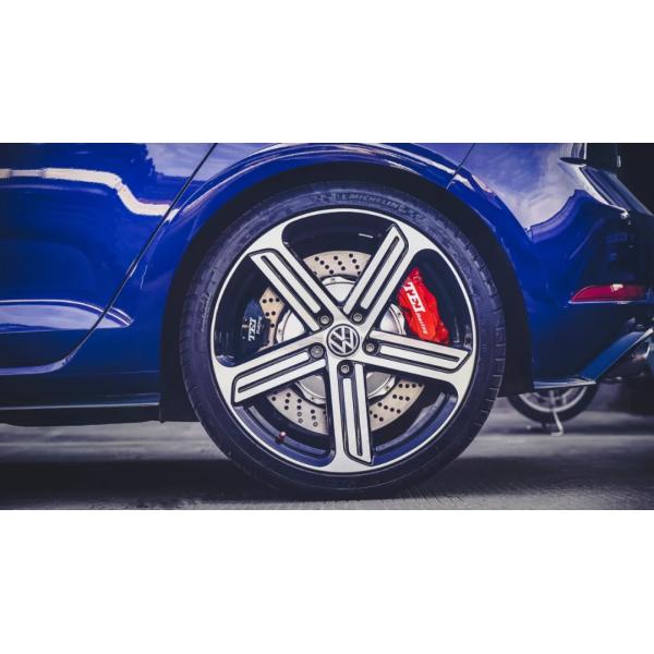 Front 6 Piston And Rear 4 Piston Caliper With E-brake Caliper BBK Auto Brake System For Volkswagen Golf R 19 Inch Rim