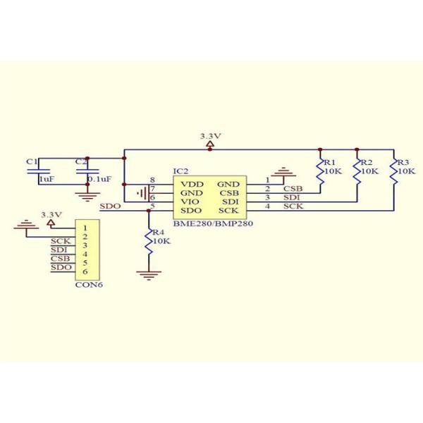 BME280 High Precision Arduino Sensor Module 1.2 V to 3.6 V Voltage For Atmospheric Pressure