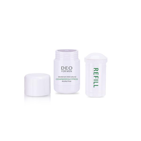 30G,50G Ttwist-up Deodorant Stick Container At Cylinder Round With Refill Up For Wholesale & Custom Packaging Design
