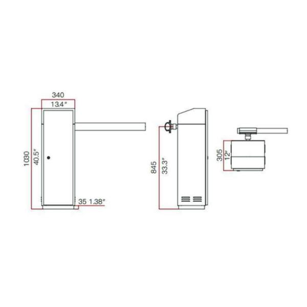 Gate barrier control interface