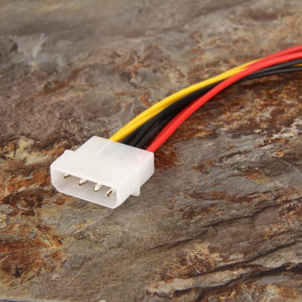 15.5cm 4 Pin Cable Wire Harness IDE Male To Dual SATA 15 Pin