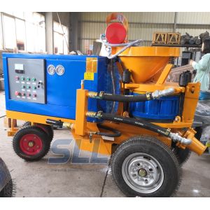 China Less Dust Wet Shotcrete Equipment , Electric Type Concrete Cement Sprayer wholesale