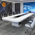 Rectangular Executive Conference Room Tables Solid Surface Free Design