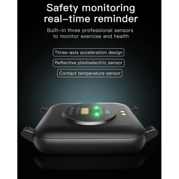 10m BLE Bluetooth Smart Watches GPS Track Health Monitor 1.69 Inch Zinc Alloy