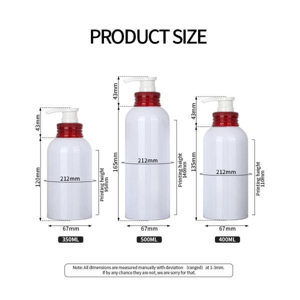 Biodegradable Pump Body Wash Bottle Packaging Hair Care Cream 300ml