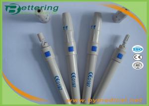 China Security Sterile Blood Lancet Pen , Diabetes Lancing Device With Adjustable Dial on sale
