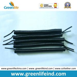 Wholesale Coil Lanyard Factory OEM Black Stretch Lanyard Tethers