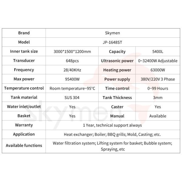 3mm Thickness 8500L Ultrasonic Cleaning Machine SUS304 For Plate