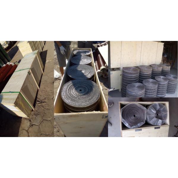 Conveyor 304 Stainless Steel Mesh Chain 220V 500mm Width For Transportation