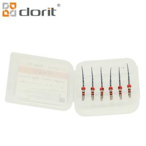 China RED Flexible Rotary Dental Endo Files Endodontic Files Heat Activation 06 Taper 0.25mm on sale