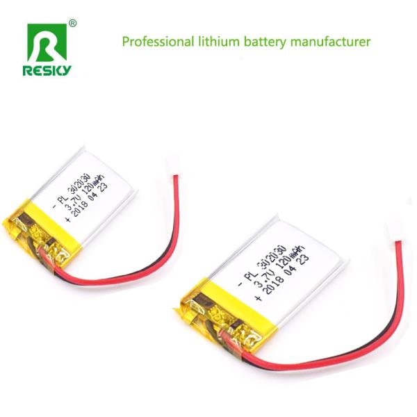 Power Li Polymer Battery 302030 3.7V 120mAh Lithium Battery Cell For Bluetooth Keyboards