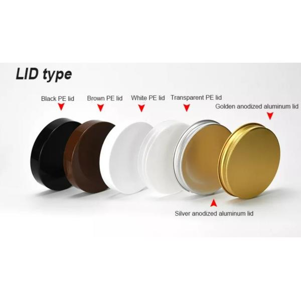 Cosmetic Transparent PET Plastic 300g Cream Jar With Black Lid