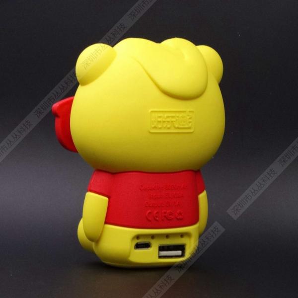 Customized Cartoon emergency Power Bank 6000mAh Portable Battery Charger Power bank