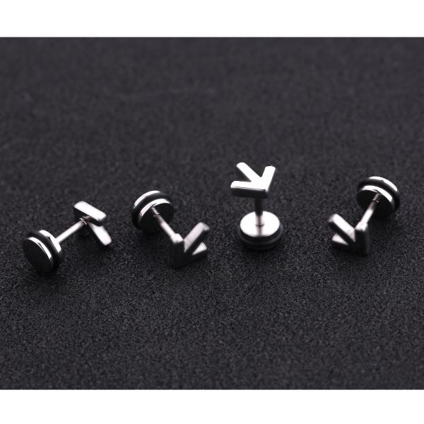 Luxury simple design cute not obvious arrowhead girl kid jewelry gift wear stud earring