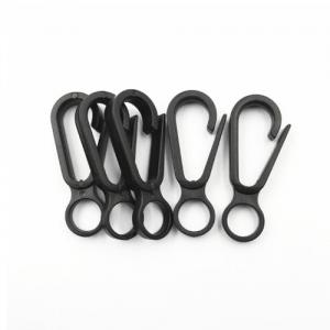 China Plastic POM 1G Mini Snap Hook Black POM Quick Link Lanyard Accessories on sale