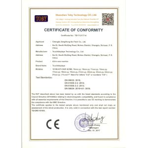Chengdu Zenghong Sci-Tech Co., Ltd. Certifications