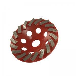 China 4inch /5inch/ 7inch   Continuous  Turbo Diamond Segmented Concrete Cup Grinding Wheel  For Cement Floor wholesale