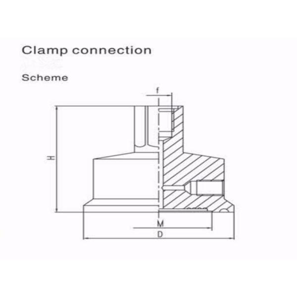 Stainless Steel Oil Filled Pressure Gauge 98mm Sanitary With Diaphragm Seal