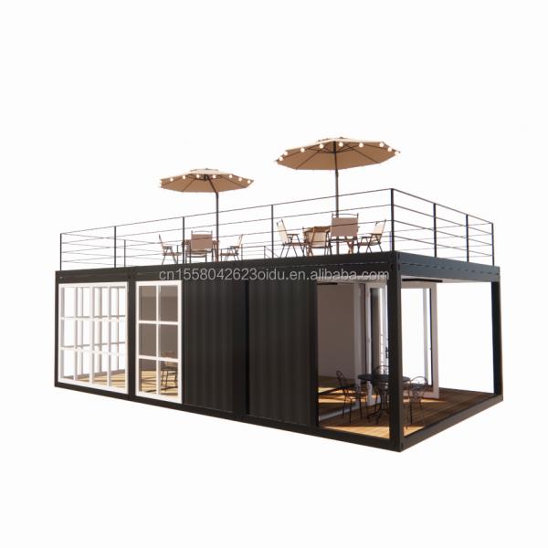 Customized Color Container Bar Coffee Shop with Chinese Design Style and 20 Foot Prefabricated Container