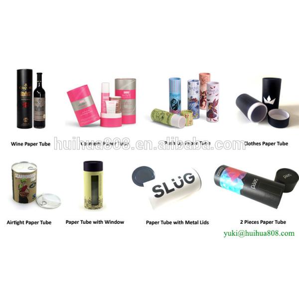 Purple Biodegradable Cardboard Paper Tube For Food / Gift Packing