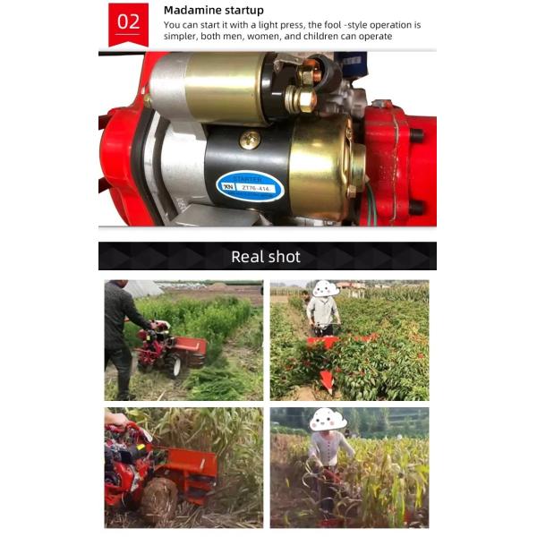 Hand Operated Farm Combine Harvester Fully Automatic Reaper Binder Machine