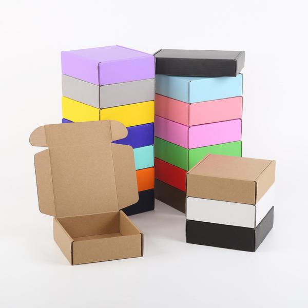 Express Logistics Packaging Box Dark Gray Airplane Box Corrugated Folding Paper Box Double-Sided Printing Color Box Wholesale