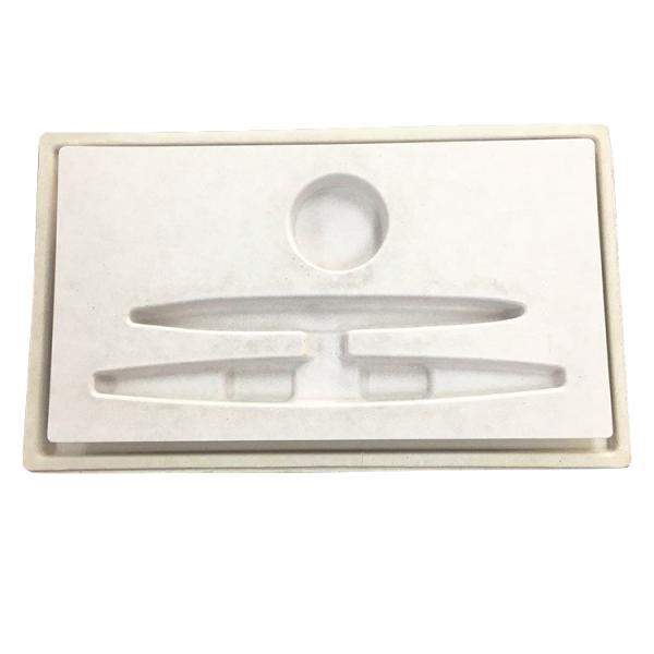 Biodegradable Bagasse Pulp Molded Gift Paper Tray Packaging Color Pulping Paper Tray With Outer Box