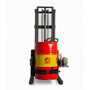 China 4 Wheel Leakage Proof 1450mm Forklift Drum Lifter Trolley on sale