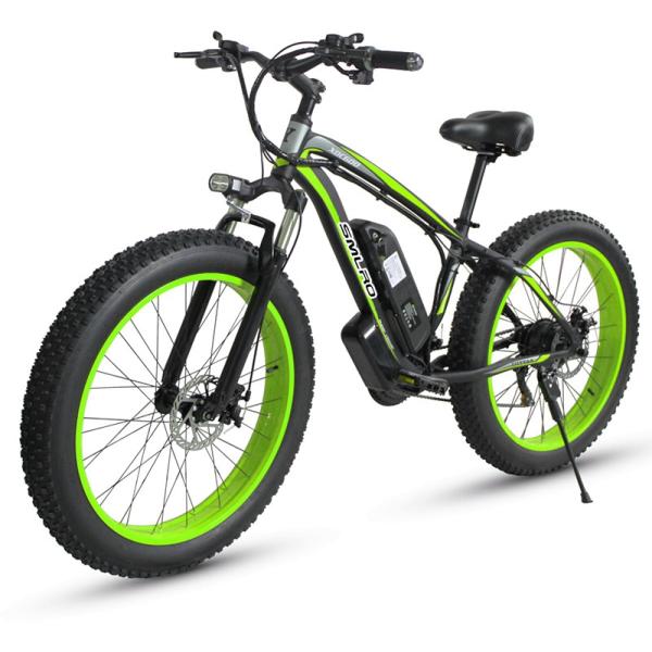 Fat Tire Electric Bike 350W Motor 13AH Lithium Battery SMLRO XDC600 26x4.0 inch E-Bike Wholesale Drop Shipping Available