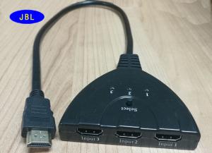 China HDMI M to 3 Port HDMI Splitter 3 in 1 out pigtail 1080P 3 input 1 Lead Auto Switch Cable wholesale