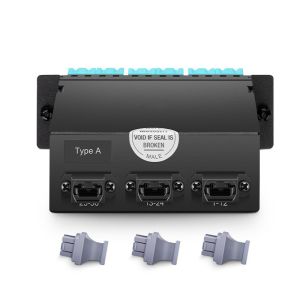 3 MTP To 18 Lc Fiber Patch Panel Connector 36 Fibers OM4 Multimode Type A