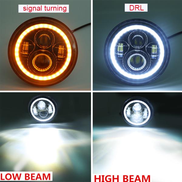 4 Inch Angel Eye Halo Fog Lights Round RGB Halo Ring Headlight Kit