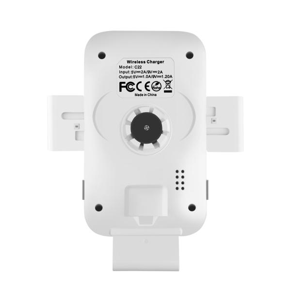 Infrared Sensing Aluminum Alloy 10W Qi Car Phone Charger