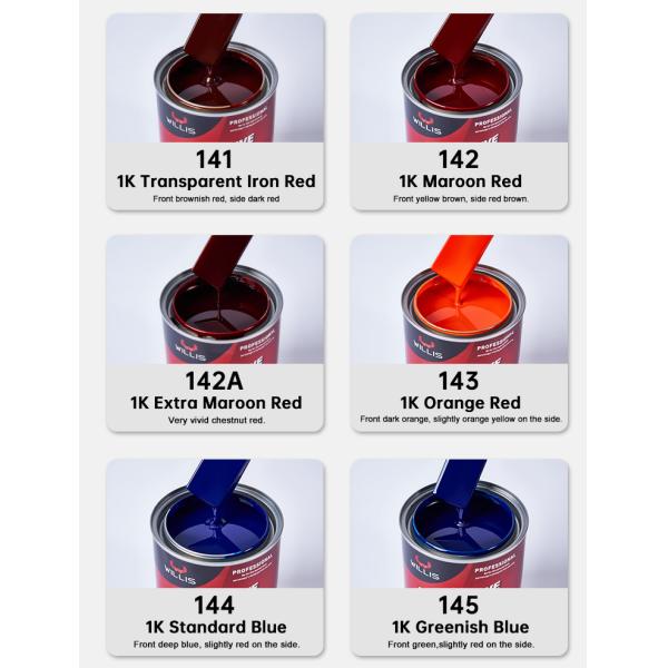 Metallic Epoxy Anti Scratch Coating 1K Car Paint For Automotive Frame Mixing Automotive Paint Car Body Paint